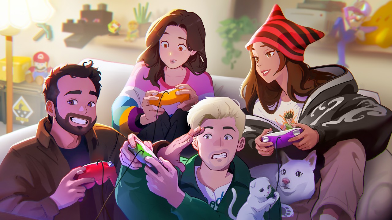 🔴LIVE! IN PERSON MARIO PARTY WITH SQUEEX, FUSLIE, FOOLISH! (also live on twitch)