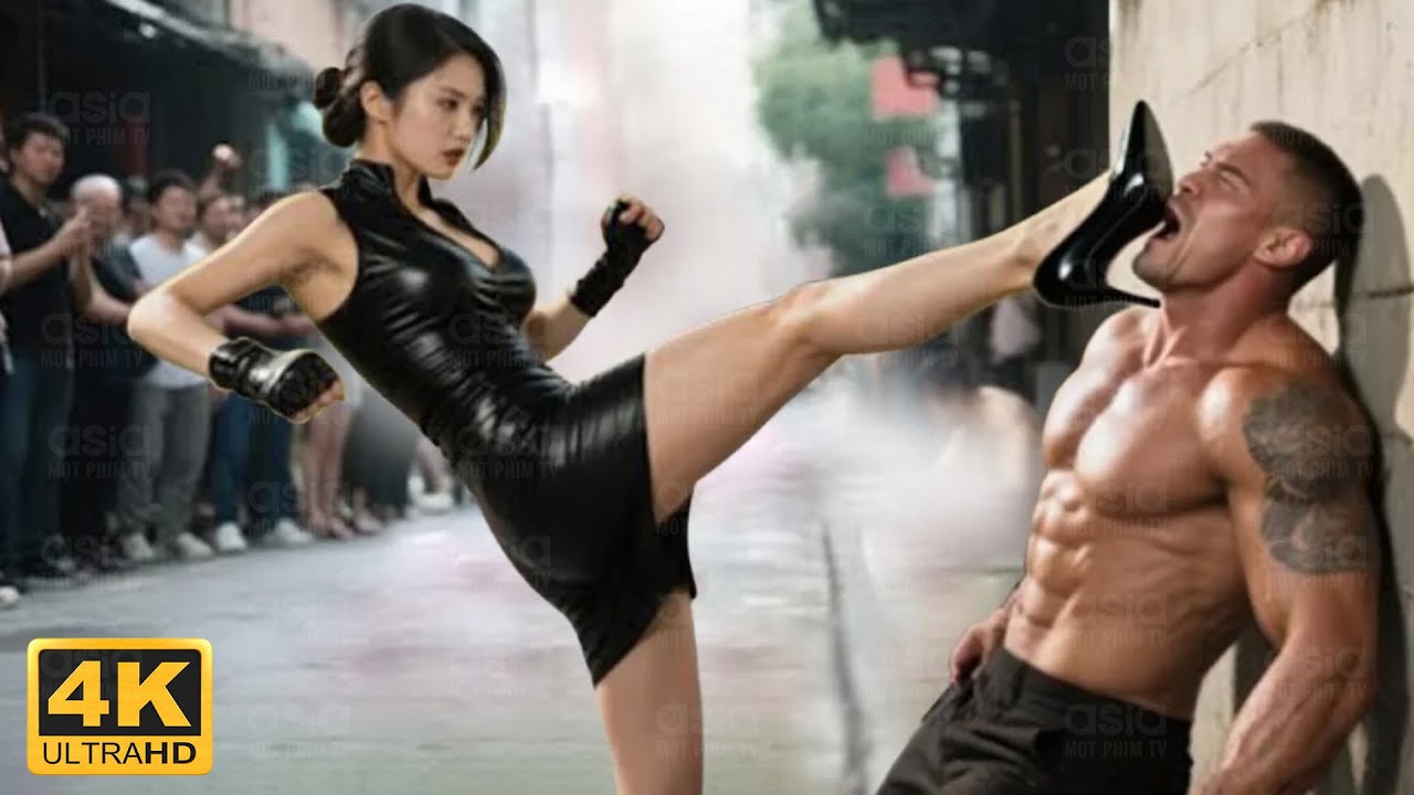 Bị Chọc Ghẹo Giữa Phố: Cô Gái Nổi Điên Múc Luôn Cả Đám Thanh Niên Cao To. Phim Hành Động Võ Thuật 4K