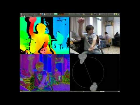 Pioneer robot controlled using hands and kinect (Part I)