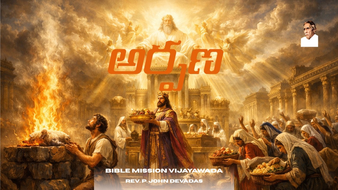 అర్పణ|| LENT DAY-8 || BIBLE MISSION VIJAYAWADA ||26-02-2026 || REV.  P. JOHN DEVADAS