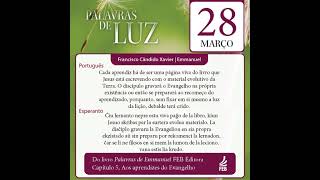 Palavras de Luz, em Português e Esperanto – 28/03/2023