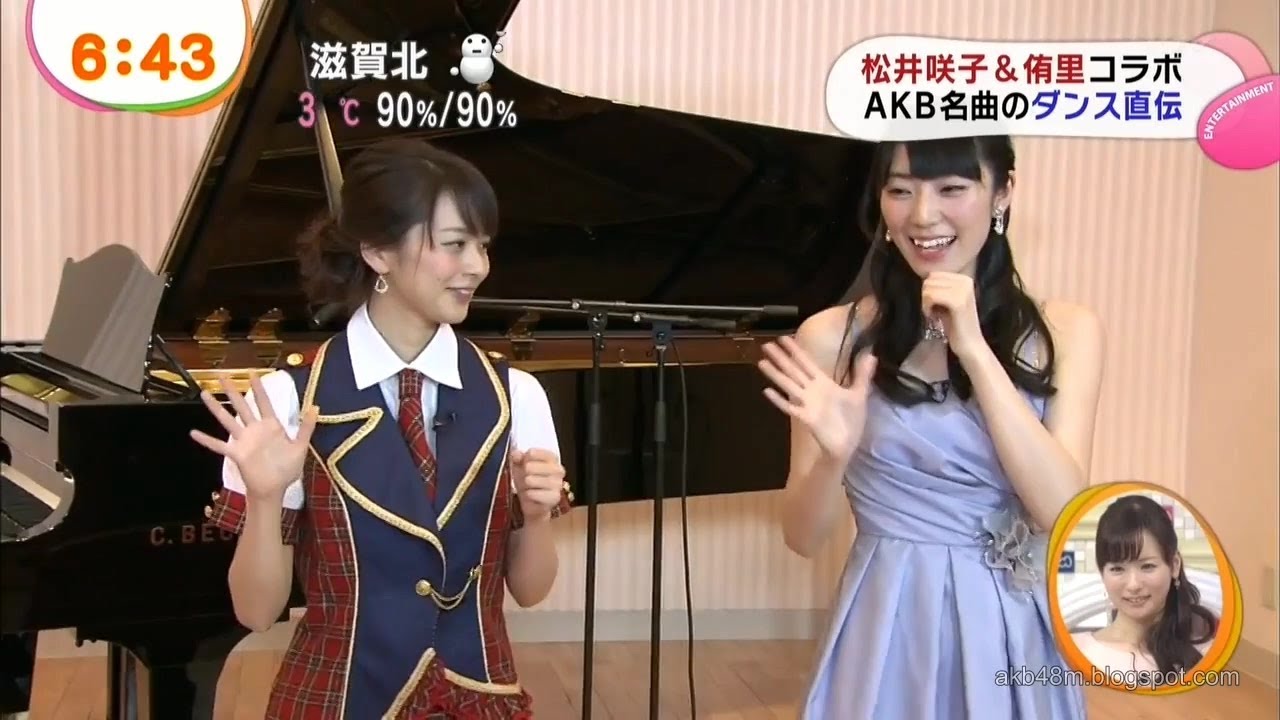 松井咲子 高見侑里 ピアノ演奏でダンス コラボ Everydayカチューシャ 14 02 08 Akb48 Youtube