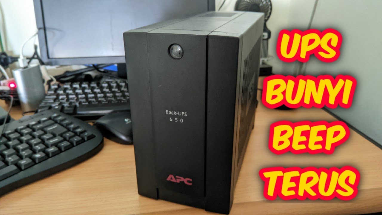 Deteksi kerusakan UPS bunyi terus menerus, Ciri baterai ups mati
