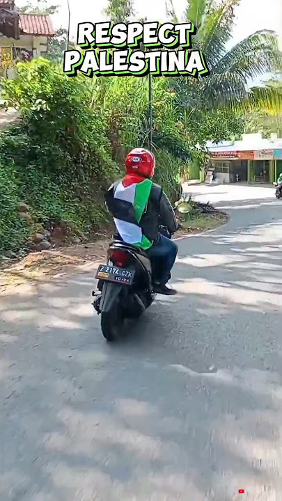 Pasang Bendera Palestina di Badan Saking Respectnya#shorts #palestine #respect