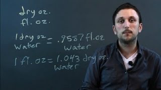 How to Calculate Solid Ounces to Fluid Ounces : Math Conversions