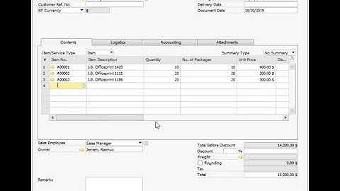 Core SAP Business One Trick - Copy Line above and Below