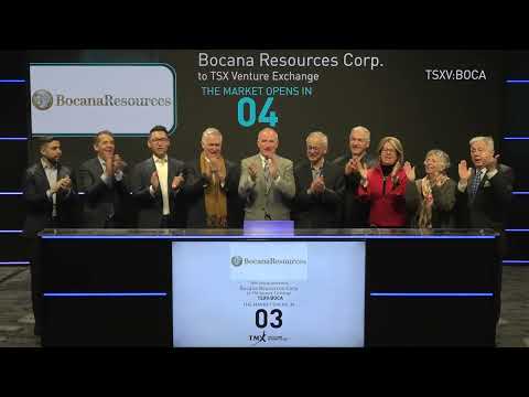 Bocana Resources Corp. Opens the Market