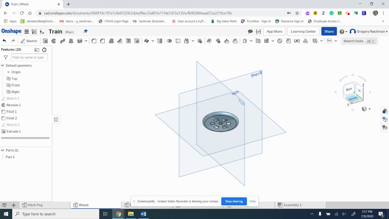 Train Wheel 2 onshape YouTube