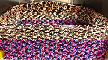 💰World’s Largest Chip Tower CRASHES… THEN THIS HAPPENED! ($10M High-Limit Coin Pusher)