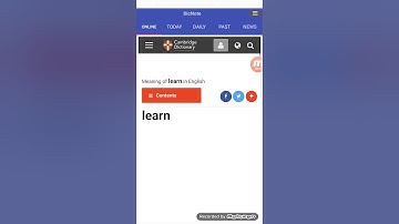 How to use Connect Cambridge Dictionary app