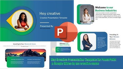 Hey Creative Presentation Template for PowerPoint & Google Slides by ms creative sense