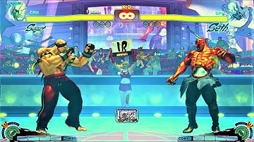 SAGAT VS SETH | CPU VS CPU Ultra Street Fighter IV  (Hardest AI)