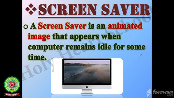 File Management An Introduction Topic  Screen Saver Video 5 Class 2 Computer Holy Heart Schools