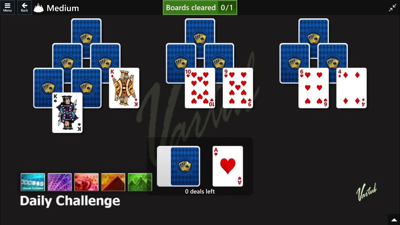 Microsoft Solitaire Collection Daily Challenge April 9, 2023