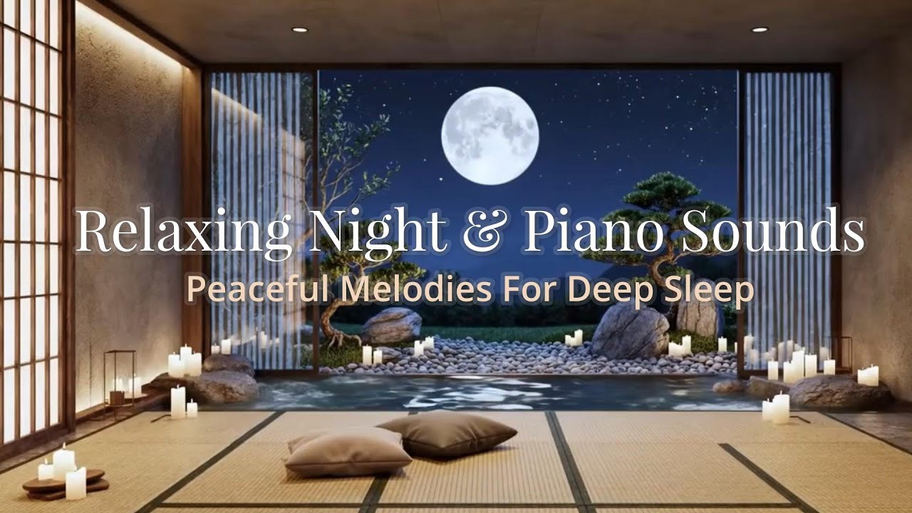 Ultimate Sleep Bliss 🎧 | 12 Hours of Peaceful Night Piano, Water Sounds & Zen Spa Ambience