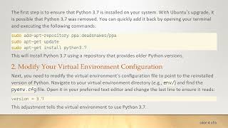 Resolving the python 3.7 venv Issues After Upgrading to Ubuntu 20.04