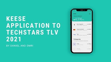 Techstars 2021 Keese application video