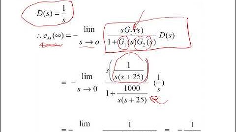 15 : Steady State Error Transient Response (Steady sfate Error for system with disturbance)Part1