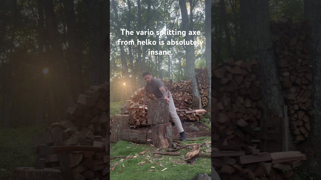 Still Getting Used To A 31 Inch Handle But The Helkowerk Vario Splitting Axe Is Absolutely Wild