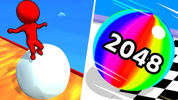 Snow Race 3D 🆚 Ball Run 2048🌻🧿🌺New Levels Walkthrough Gameplay E20000