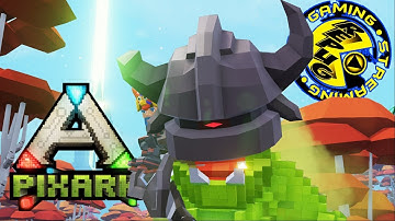 PixARK SMASHING TIME DOOM LAND CYCLOPS TAME! [RePuG PixARK 11]