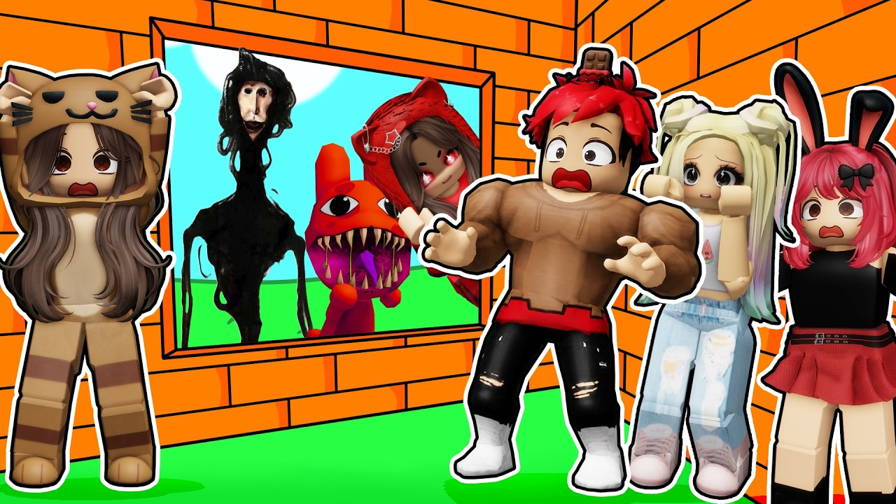 Construye para SOBREVIVIR a los MONSTRUOS en Roblox con Lyna, kira y Mandarina
