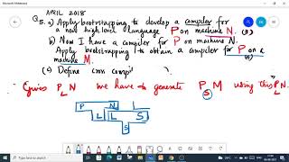 CS304 Compiler Design...Solution of PYQ-KTU bootstrapping