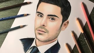 zac efron drawing drawings speed