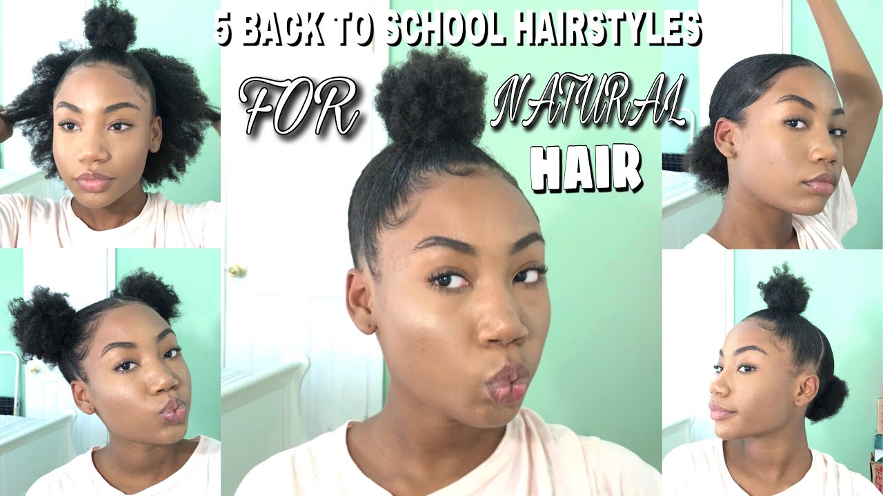 5 Heatless Back To School Hairstyles On Natural Hair Easy And Simple