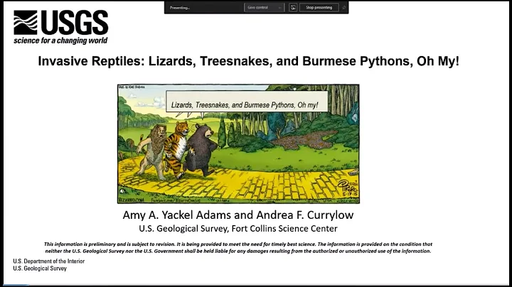 PubTalk - 7/2021: Invasives - Lizards, Treesnakes,...