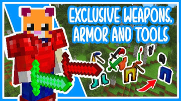 This Mod Adds EXCLUSIVE Weapons, Armor AND Tools to Minecraft!
