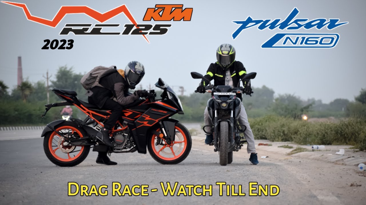 Bajaj Pulsar N160 Vs KTM RC 125 | Drag Race | Shocking Results