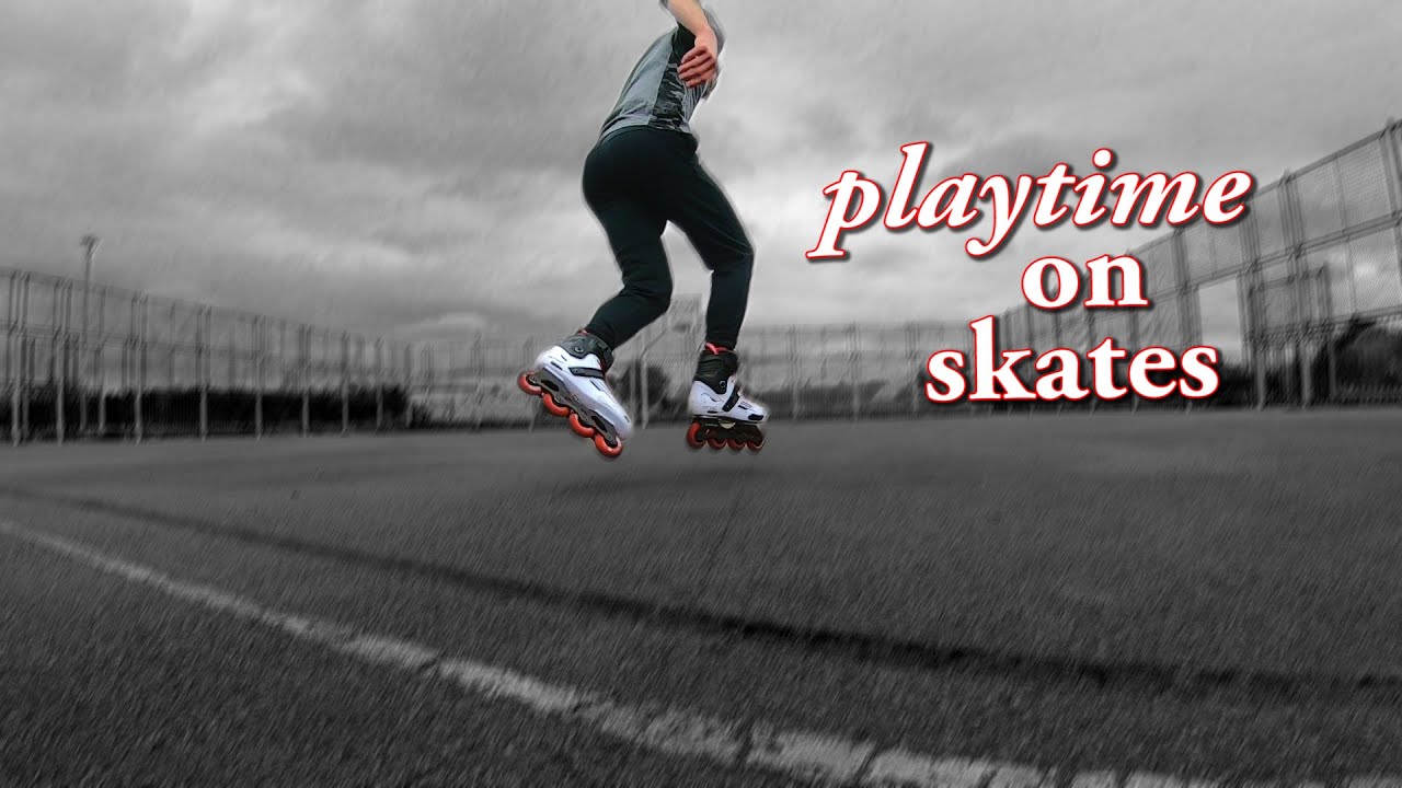 Playing On Inline Skates Slides Power Stops Sprints And Stairs Oxelo Mf500 Youtube