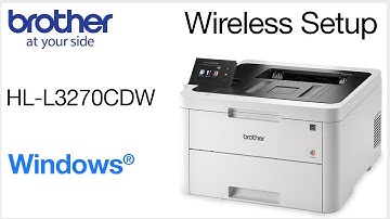 Connect HLL3270CDW to a wireless computer - Windows