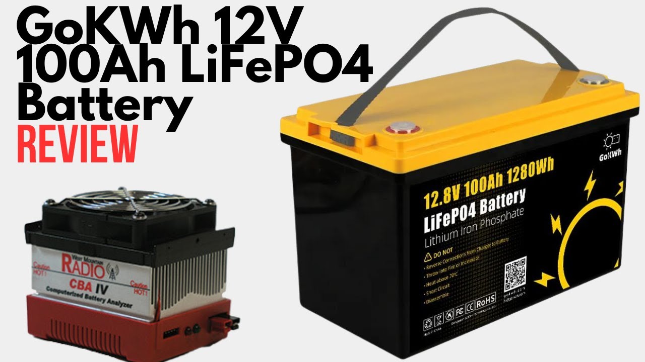 GoKWh 12V 100Ah LiFePO4 Battery Capacity Test 