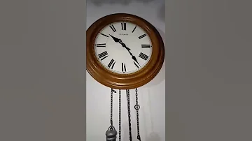 طريقه تشغيل ساعه الحائط بندول قديمه How To Old Clock Work Hoe Werkt Het Klok 