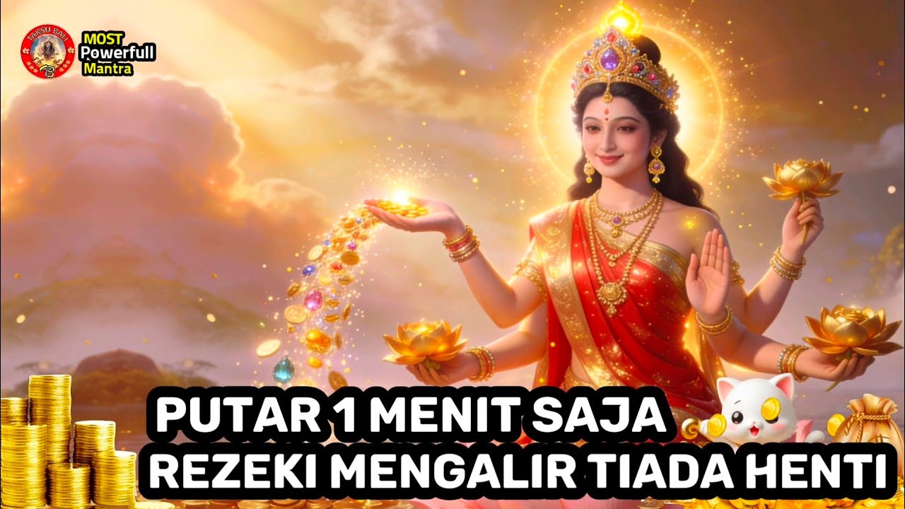 Dengarkan 1 Menit Saja 💰 Rezeki & Uang Mengalir Tiada Henti ke Hidupmu | Mantra Penarik Rezeki