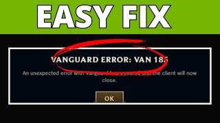 How To Fix League of Legends Vanguard Error VAN 185 | Full Working Solution 2025