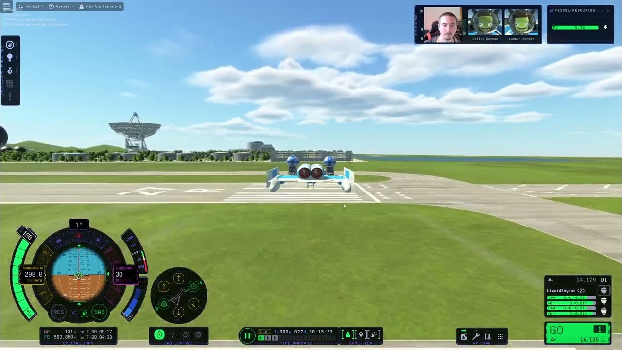 Fly Thru the KSC Parking Garage FAST! 298 M/S Kerbal Space Program