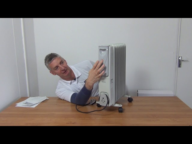 2kW Oil Filled Radiator Heater With 9 Fins - YouTube