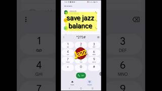 Jazz Balance Save Code 🔥 | Save Balance Trick #shorts