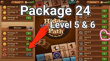 Roll the ball Hidden path || Master  || package 24 || Level 5 || Level 6 || All Level
