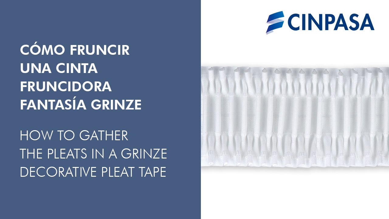 Cómo fruncir una cinta fruncidora fantasía Grinze