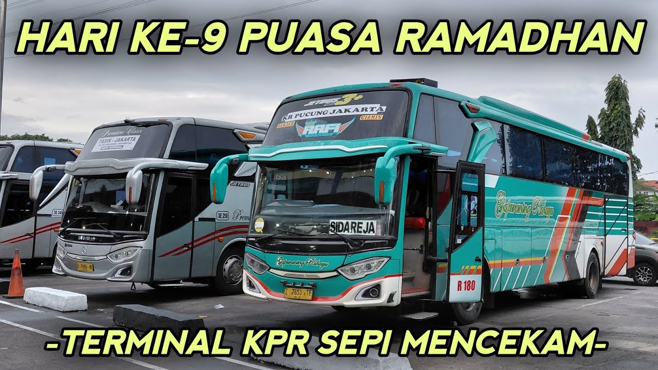 Terminal sunyi sepi di hari ke 9 puasa | Update angkatan pagi terminal kp.rambutan