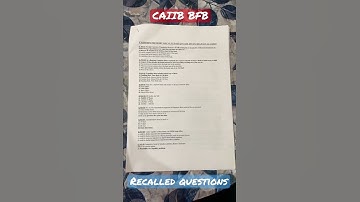 #Caiib #bfm #previousquestions #caiib