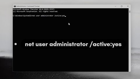 How to Enable and Disable Built-in Administrator Account in Windows 10 & 11