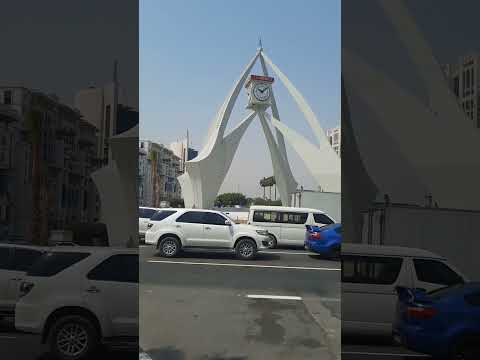 clock tower in Dubai Dera al riga station#ytshort #shot #viral #shorts