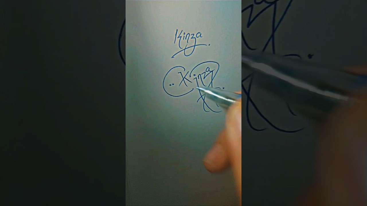 Kinza name beautiful signature