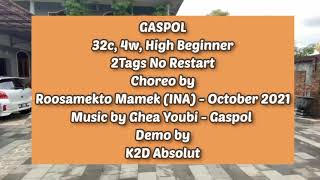 GASPOL Line Dance | Choreo by Roosamekto Mamek | Demo by K2D Absolut | High Beginner | October 2021