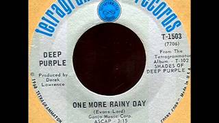 Deep Purple - One More Rainy Day, Mono 1968 Tetragrammaton 45 record.